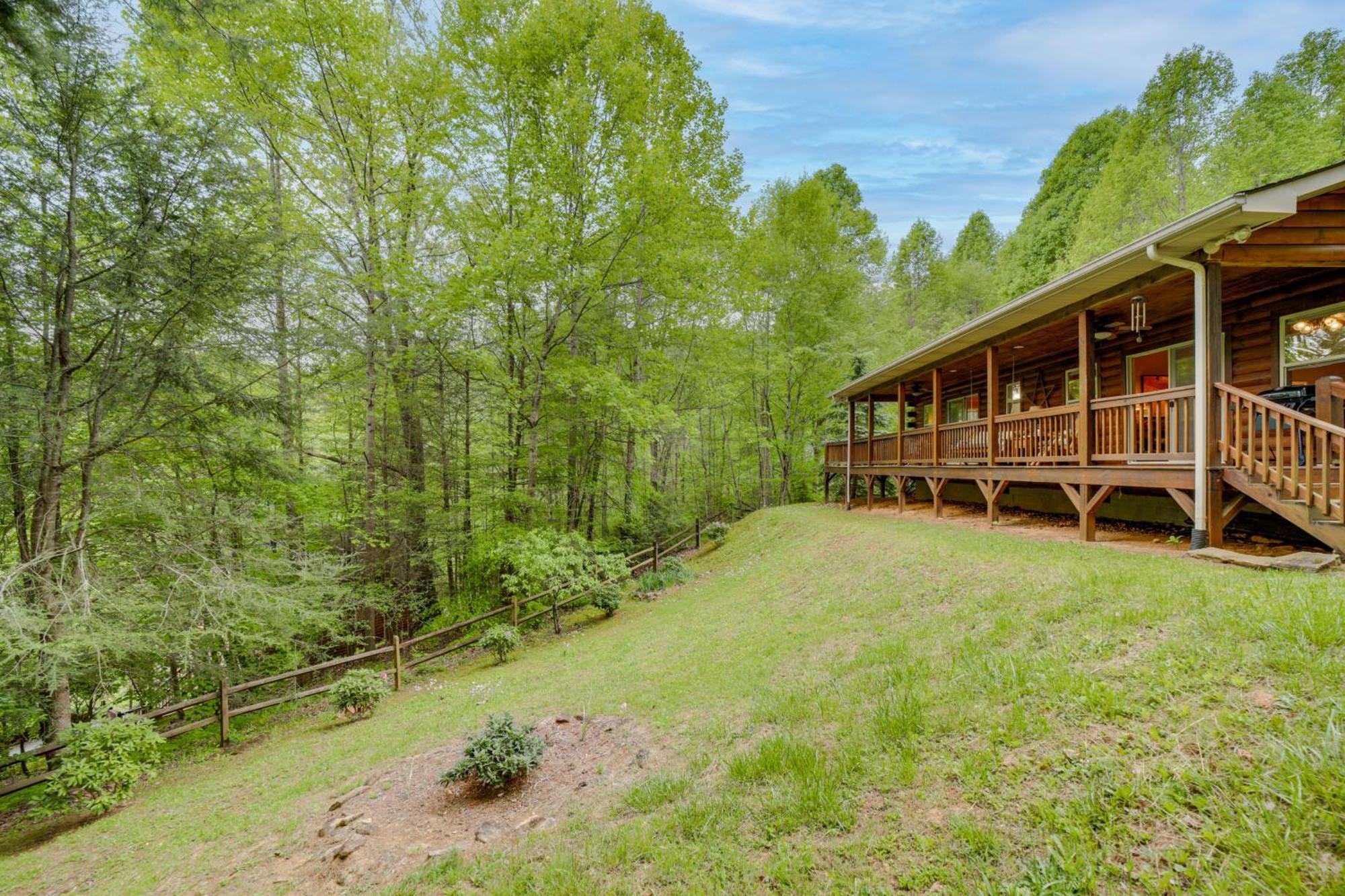 ווינסוויל Peaceful Smoky Mountain Cabin With Deck And Fire Pit! מראה חיצוני תמונה