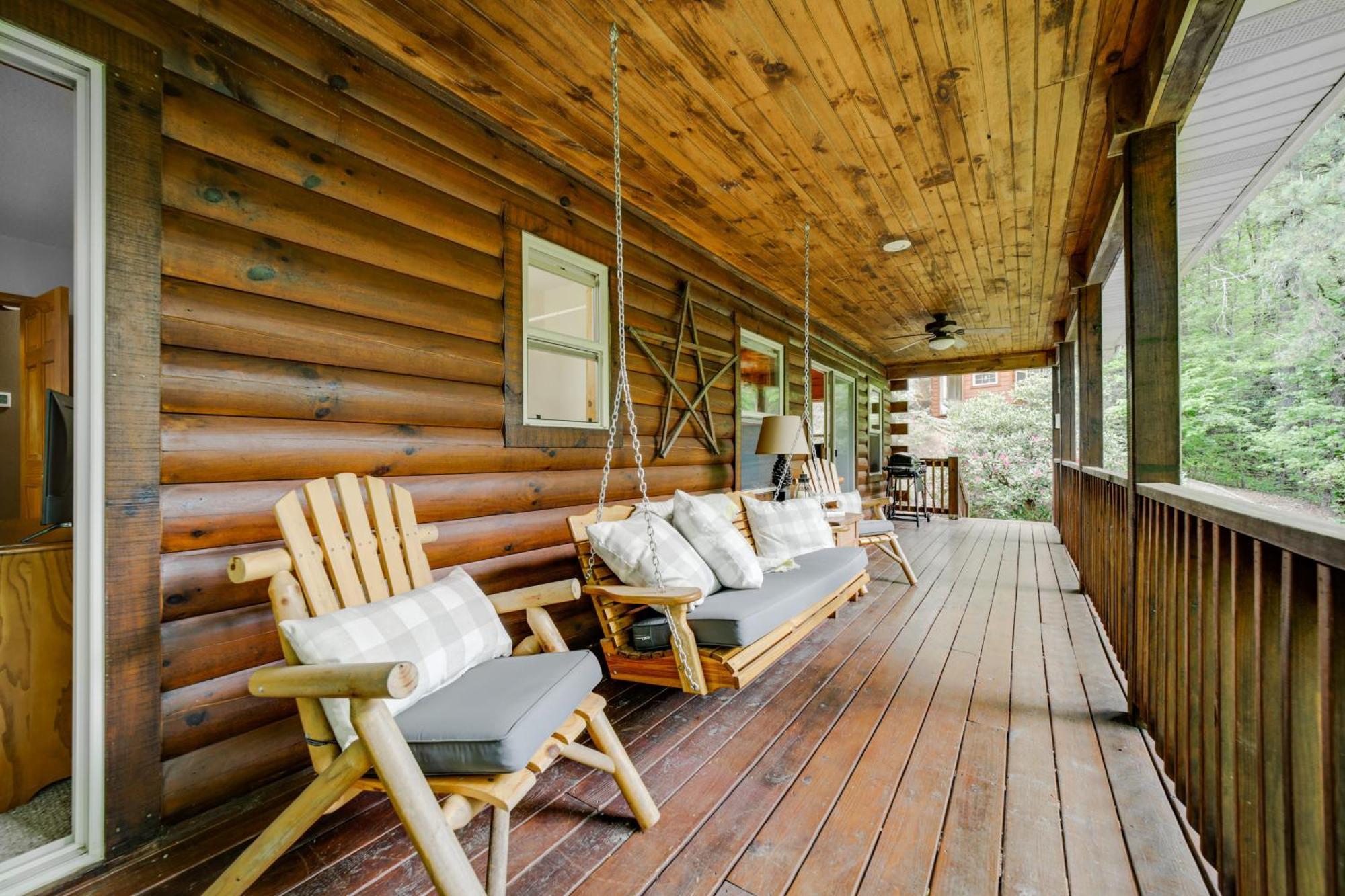 ווינסוויל Peaceful Smoky Mountain Cabin With Deck And Fire Pit! מראה חיצוני תמונה